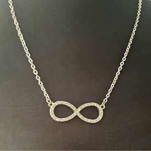 Infinity Necklace with Dainty Chain
